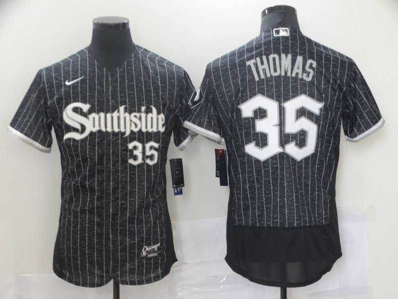White Sox 35 Frank Thomas Black 2021 City Connect Flexbase Jersey,We sell and wholesale White Sox 35 Frank Thomas Black 2021 City Connect Flexbase Jersey on line form chian!